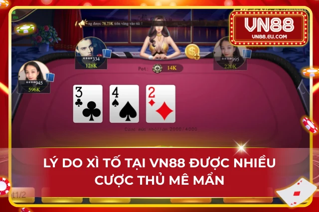 Sức hút khó cưỡng đến từ cực phẩm game bài xì tố