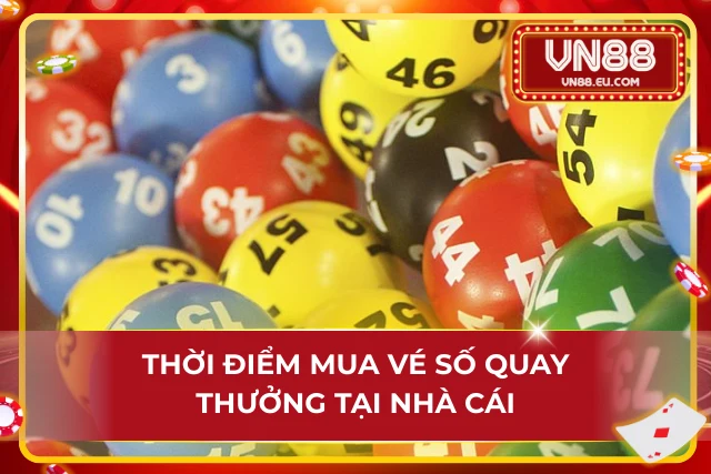 Thời điểm để người chơi có thể mua vé số truyền thống